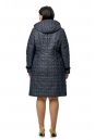 Женское пальто из текстиля с капюшоном, отделка песец 8009955-2