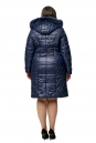 Женское пальто из текстиля с капюшоном, отделка песец 8009985-3