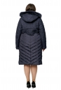Женское пальто из текстиля с капюшоном, отделка песец 8010060-3