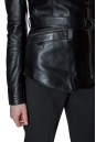 Женская кожаная куртка из натуральной кожи с капюшоном 8011589-4