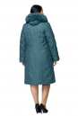 Женское пальто из текстиля с капюшоном, отделка песец 8015933-3