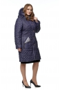Женское пальто из текстиля с капюшоном, отделка песец 8016123-2