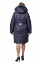 Женское пальто из текстиля с капюшоном, отделка песец 8016123-3