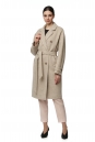 Женское пальто из текстиля с воротником 8016261