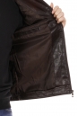 Мужская кожаная куртка из эко-кожи с воротником 8018362-6