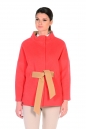 Женское пальто из текстиля с воротником 8018713-2