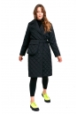 Женское пальто из текстиля с воротником 8018769