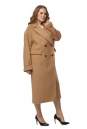 Женское пальто из текстиля с воротником 8019053
