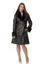 Женское кожаное пальто из натуральной кожи с воротником, отделка бобер 8019811