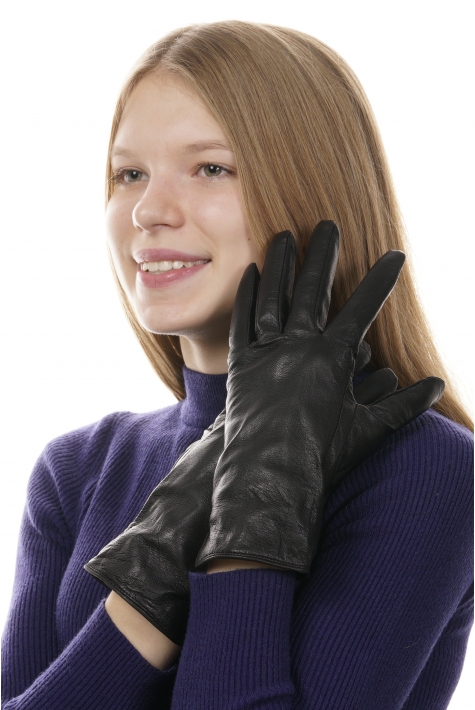 Перчатки женские кожаные 8020190