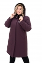 Женское пальто из текстиля с капюшоном, отделка искусственный мех 8020281-5