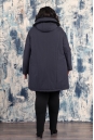 Женское пальто из текстиля с капюшоном, отделка норка 8020284-3