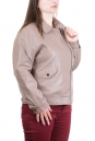Женская кожаная куртка из эко-кожи с воротником 8021345-3