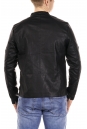 Мужская кожаная куртка из эко-кожи с воротником 8021864-11