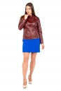 Женская кожаная куртка из эко-кожи с воротником 8022079-3