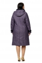 Женское пальто из текстиля с капюшоном, отделка норка 8022094-3