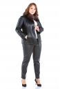 Женская кожаная куртка из натуральной кожи с воротником, отделка песец 8022661