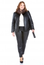 Женская кожаная куртка из натуральной кожи с воротником, отделка песец 8022661-3