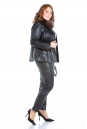 Женская кожаная куртка из натуральной кожи с воротником, отделка песец 8022661-4