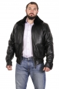 Мужская кожаная куртка из натуральной кожи на меху с воротником 8022671-4