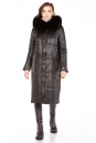 Женское кожаное пальто из натуральной кожи с капюшоном, отделка песец 8023135-9