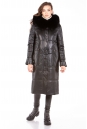 Женское кожаное пальто из натуральной кожи с капюшоном, отделка песец 8023135-10