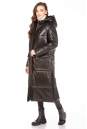 Женское кожаное пальто из натуральной кожи с капюшоном 8023138-4