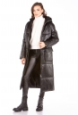 Женское кожаное пальто из натуральной кожи с капюшоном 8023138-10