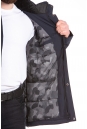 Пуховик мужской из текстиля с капюшоном, отделка искусственный мех 8023140-9