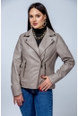 Женская кожаная куртка из эко-кожи с воротником 8023321