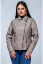 Женская кожаная куртка из эко-кожи с воротником 8023321-12