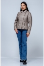 Женская кожаная куртка из эко-кожи с воротником 8023321-15