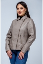 Женская кожаная куртка из эко-кожи с воротником 8023321-17