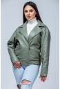 Женская кожаная куртка из эко-кожи с воротником 8023324-18