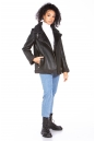 Женская кожаная куртка из эко-кожи с воротником, отделка искусственный мех 8023331-8