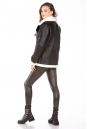 Женская кожаная куртка из эко-кожи с воротником, отделка искусственный мех 8023333-2