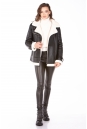 Женская кожаная куртка из эко-кожи с воротником, отделка искусственный мех 8023333-8