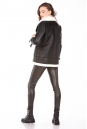 Женская кожаная куртка из эко-кожи с воротником, отделка искусственный мех 8023333-14