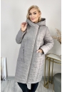 Женское пальто из текстиля с капюшоном 8024011-2