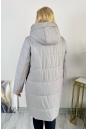 Женское пальто из текстиля с капюшоном 8024011-5