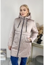 Женское пальто из текстиля с капюшоном 8024089-2
